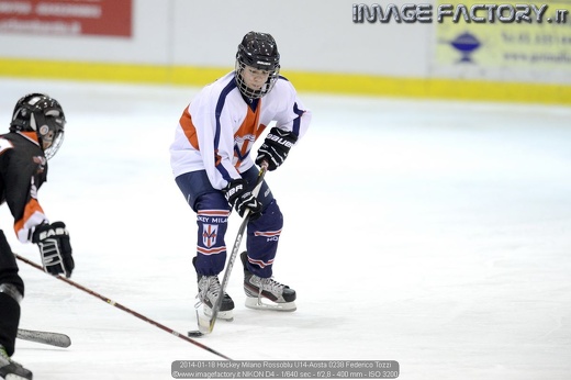 2014-01-18 Hockey Milano Rossoblu U14-Aosta 0238 Federico Tozzi